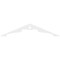 Ekena Millwork Pitch Heath Architectural Grade PVC Gable Pediment, 60"W x 12 1/2"H x 1"P (5/12) GPP060X013X100HEA - alternate 5